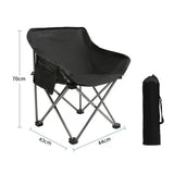 Maxbell Camping Folding Chair Picnics Home Furniture Folded for Patio Lawn Travel Black