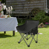 Maxbell Camping Folding Chair Picnics Home Furniture Folded for Patio Lawn Travel Black