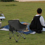 Maxbell Camping Folding Chair Picnics Home Furniture Folded for Patio Lawn Travel Black