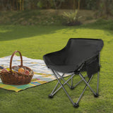 Maxbell Camping Folding Chair Picnics Home Furniture Folded for Patio Lawn Travel Black