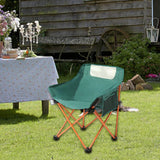 Maxbell Camping Folding Chair Picnics Home Furniture Folded for Patio Lawn Travel Green