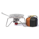 Maxbell Barbecue Grill Cooking Rack Round Campfire Grill for Fishing Hiking Home