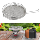 Maxbell Barbecue Grill Cooking Rack Round Campfire Grill for Fishing Hiking Home