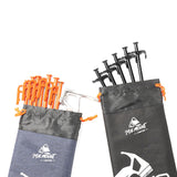 Maxbell Drawstring Storage Pouch Bag Compact Folding Organizer for Camping Tent Black