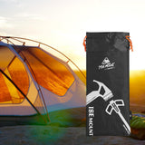 Maxbell Drawstring Storage Pouch Bag Compact Folding Organizer for Camping Tent Black