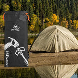 Maxbell Drawstring Storage Pouch Bag Compact Folding Organizer for Camping Tent Black