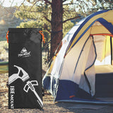 Maxbell Drawstring Storage Pouch Bag Compact Folding Organizer for Camping Tent Black