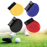 Maxbell Mini Club Brush Outdoor Exercise for Irons Balls Shoes Golf Accessories Yellow