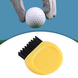 Maxbell Mini Club Brush Outdoor Exercise for Irons Balls Shoes Golf Accessories Yellow