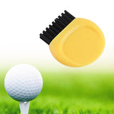 Maxbell Mini Club Brush Outdoor Exercise for Irons Balls Shoes Golf Accessories Yellow