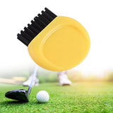 Maxbell Mini Club Brush Outdoor Exercise for Irons Balls Shoes Golf Accessories Yellow