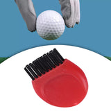 Maxbell Mini Club Brush Outdoor Exercise for Irons Balls Shoes Golf Accessories Red