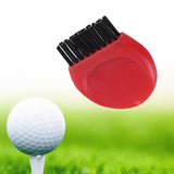 Maxbell Mini Club Brush Outdoor Exercise for Irons Balls Shoes Golf Accessories Red