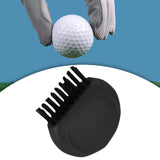 Maxbell Mini Club Brush Outdoor Exercise for Irons Balls Shoes Golf Accessories Black