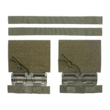 Maxbell 2x Quick Release Buckle Set Tube Cummerbund Adapter for Cosplay Tool 6094 Green