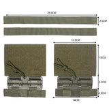 Maxbell 2x Quick Release Buckle Set Tube Cummerbund Adapter for Cosplay Tool 6094 Green