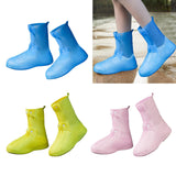Maxbell Waterproof Shoes Cover Adults Boot Protector Anti Slip Rain Boots Cover M Blue