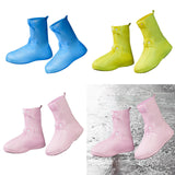 Maxbell Waterproof Shoes Cover Adults Boot Protector Anti Slip Rain Boots Cover M Blue