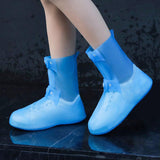 Maxbell Waterproof Shoes Cover Adults Boot Protector Anti Slip Rain Boots Cover M Blue