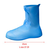 Maxbell Waterproof Shoes Cover Adults Boot Protector Anti Slip Rain Boots Cover L Blue
