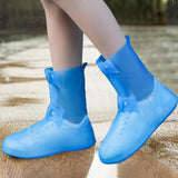 Maxbell Waterproof Shoes Cover Adults Boot Protector Anti Slip Rain Boots Cover XL Blue