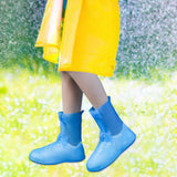 Maxbell Waterproof Shoes Cover Adults Boot Protector Anti Slip Rain Boots Cover XL Blue