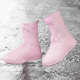 Maxbell Waterproof Shoes Cover Adults Boot Protector Anti Slip Rain Boots Cover M Pink