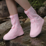 Maxbell Waterproof Shoes Cover Adults Boot Protector Anti Slip Rain Boots Cover M Pink