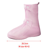 Maxbell Waterproof Shoes Cover Adults Boot Protector Anti Slip Rain Boots Cover XL Pink