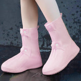 Maxbell Waterproof Shoes Cover Adults Boot Protector Anti Slip Rain Boots Cover XL Pink