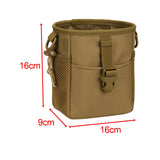 Maxbell Pouch Bag Multifunction Portable Holder Pack Durable for Hiking Sports Brown