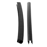 Maxbell 2Pcs Edge Protection Strip Longboard Bumper Skateboard Deck Guards Protector Black