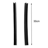 Maxbell 2Pcs Edge Protection Strip Longboard Bumper Skateboard Deck Guards Protector Black
