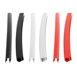 Maxbell 2Pcs Edge Protection Strip Longboard Bumper Skateboard Deck Guards Protector Black