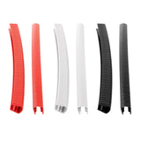 Maxbell 2Pcs Edge Protection Strip Longboard Bumper Skateboard Deck Guards Protector Black