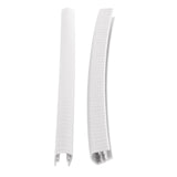 Maxbell 2Pcs Edge Protection Strip Longboard Bumper Skateboard Deck Guards Protector White