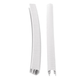 Maxbell 2Pcs Edge Protection Strip Longboard Bumper Skateboard Deck Guards Protector White