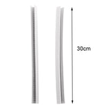 Maxbell 2Pcs Edge Protection Strip Longboard Bumper Skateboard Deck Guards Protector White