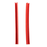 Maxbell 2Pcs Edge Protection Strip Longboard Bumper Skateboard Deck Guards Protector Red