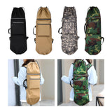 Maxbell Skateboard Backpack Bag Adjustable Straps Skate Pouch Longboard Carry Case Black