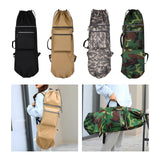 Maxbell Skateboard Backpack Bag Adjustable Straps Skate Pouch Longboard Carry Case Black