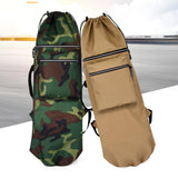 Maxbell Skateboard Backpack Bag Adjustable Straps Skate Pouch Longboard Carry Case Black