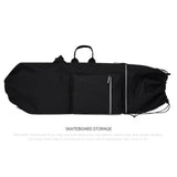 Maxbell Skateboard Backpack Bag Adjustable Straps Skate Pouch Longboard Carry Case Black