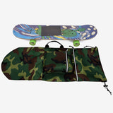 Maxbell Skateboard Backpack Bag Adjustable Straps Skate Pouch Longboard Carry Case Black