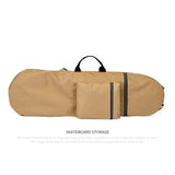 Maxbell Skateboard Backpack Bag Adjustable Straps Skate Pouch Longboard Carry Case Khaki