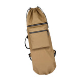 Maxbell Skateboard Backpack Bag Adjustable Straps Skate Pouch Longboard Carry Case Khaki