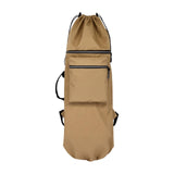 Maxbell Skateboard Backpack Bag Adjustable Straps Skate Pouch Longboard Carry Case Khaki