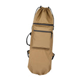 Maxbell Skateboard Backpack Bag Adjustable Straps Skate Pouch Longboard Carry Case Khaki
