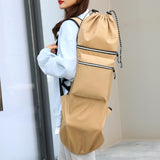 Maxbell Skateboard Backpack Bag Adjustable Straps Skate Pouch Longboard Carry Case Khaki