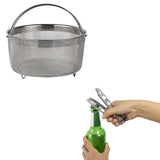Maxbell 5x Stainless Steel Cooking Pot Kit Camping Pan Picnic Backpacking Outdoor